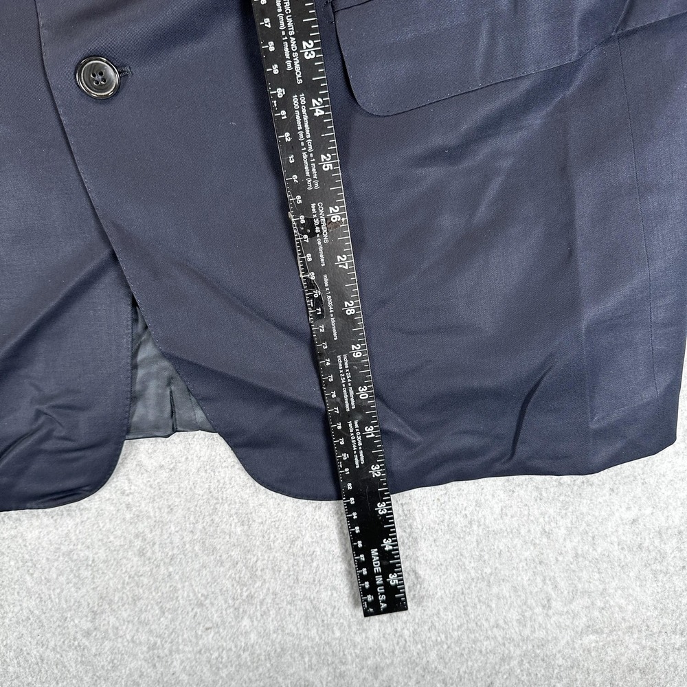 Ermenegildo Zegna Suit Blazer Pants Mens 44 36x27 Blue Wool 2 Piece Italy - Picture 5 of 16